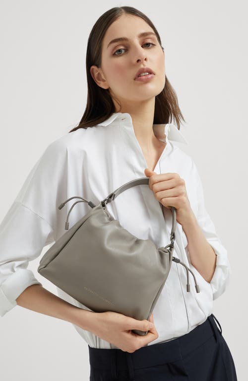 BRUNELLO CUCINELLI BRUNELLO CUCINELLI SMALL SOFT LEATHER MELLOW BUCKET BAG 