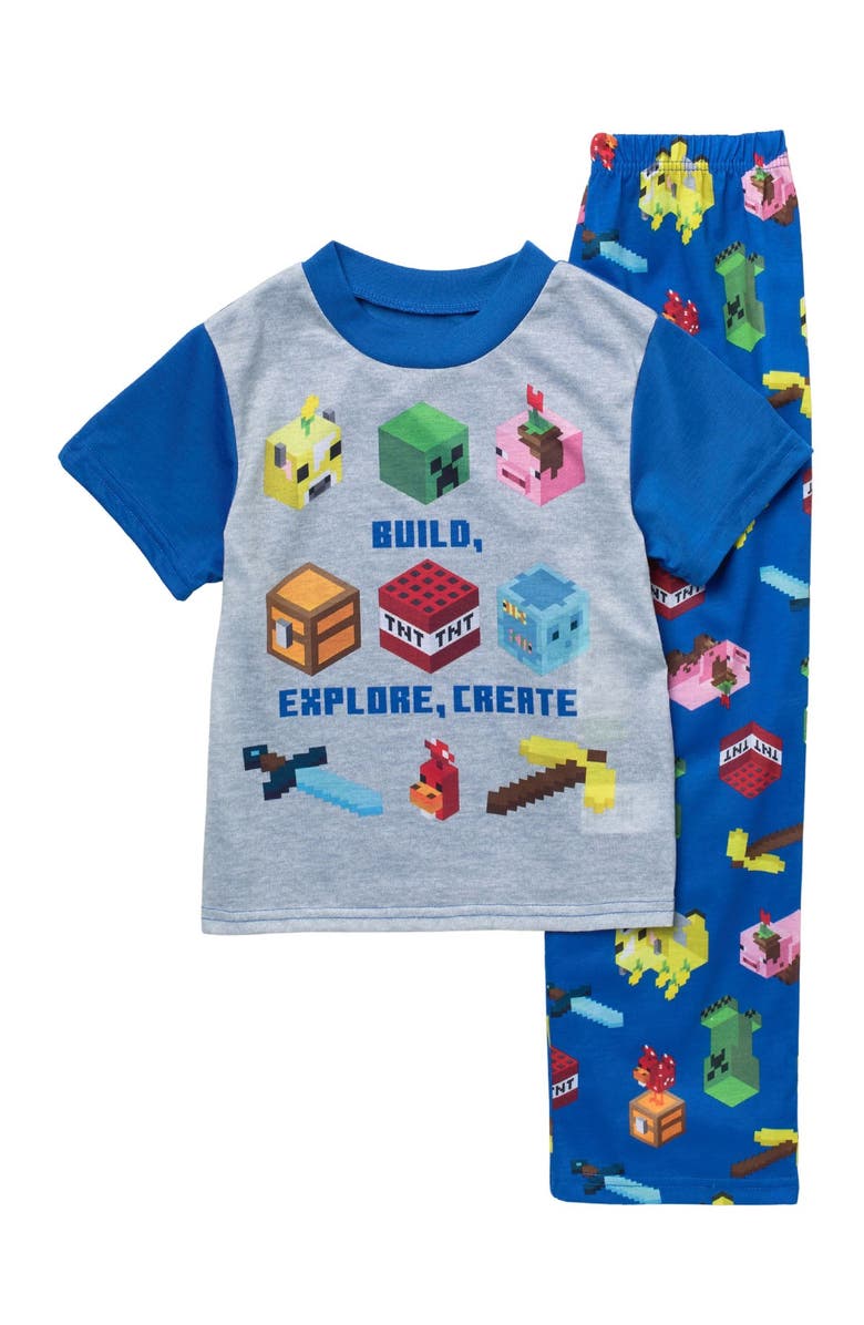 AME Minecraft Pajama Set, Main, color, 
