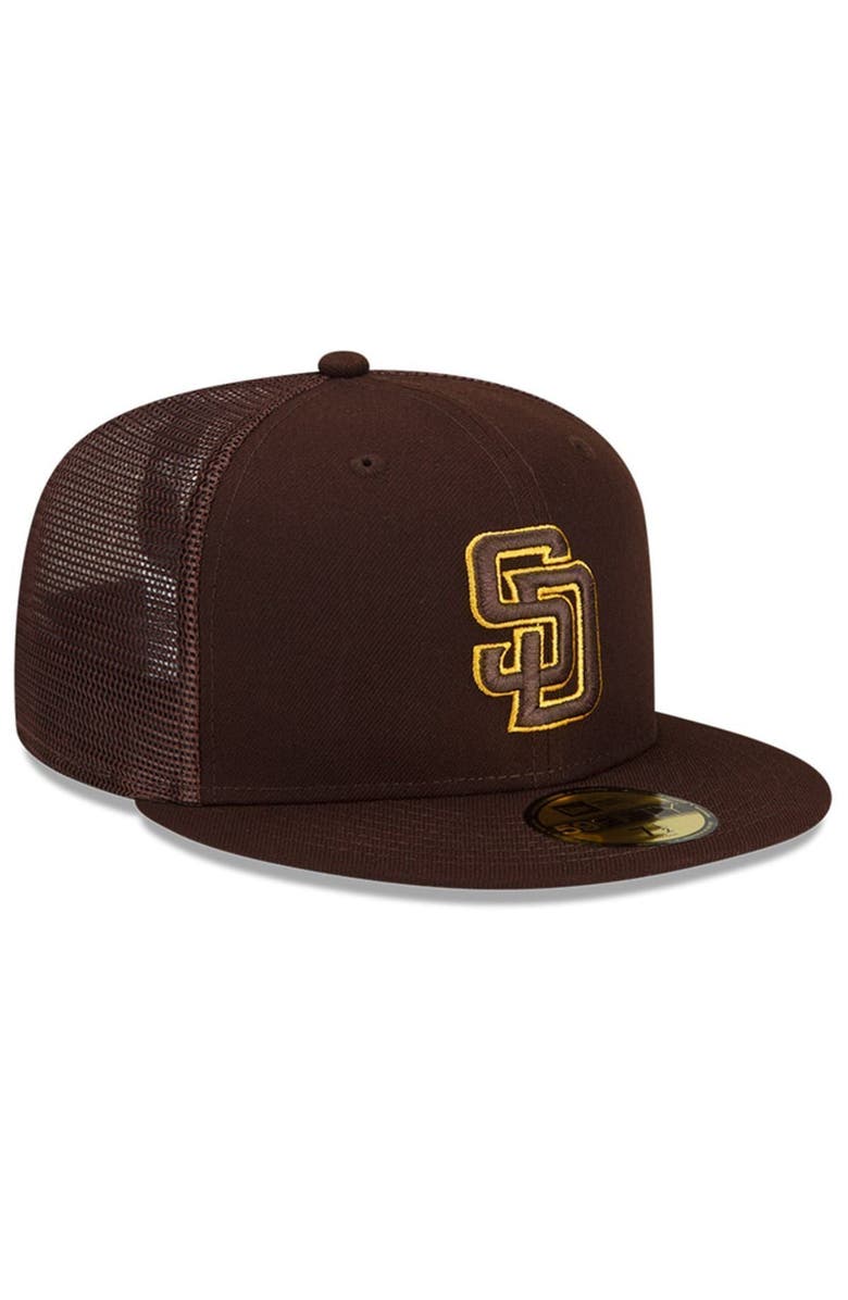 New Era Youth New Era Brown San Diego Padres 2023 Batting Practice 59FIFTY Fitted Hat, Alternate, color,