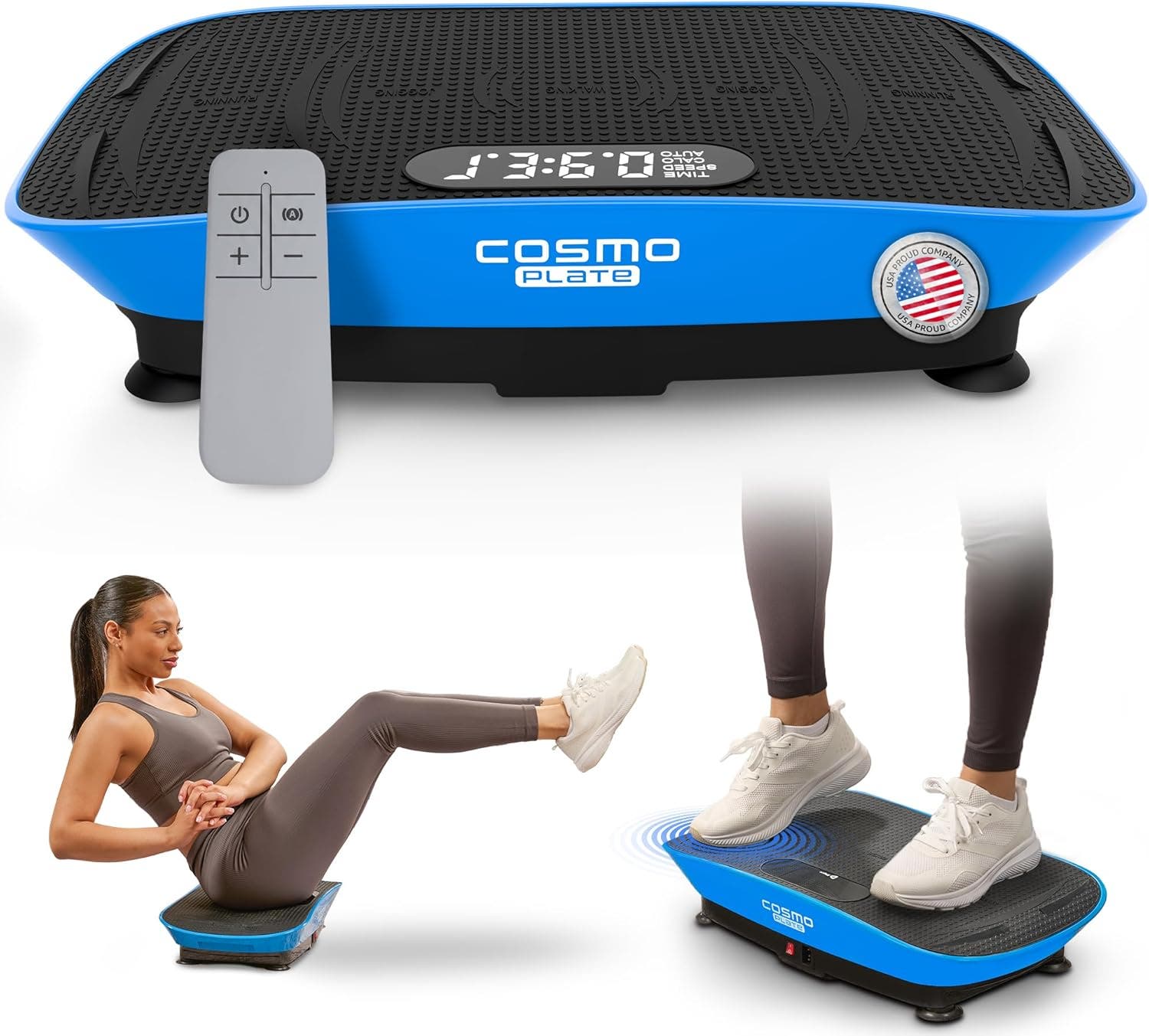 Lifepro Cosmoplate Shake Vibration Plate Exercise Machine Full Body Platform For Muscle Toning And F In Blue