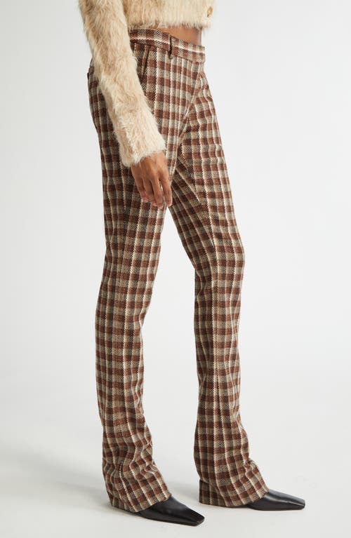 Acne Studios Pluffy Check Bouclé Flare Pants