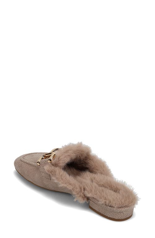 Vaneli Skyla Faux Fur Lined Mule In Brown
