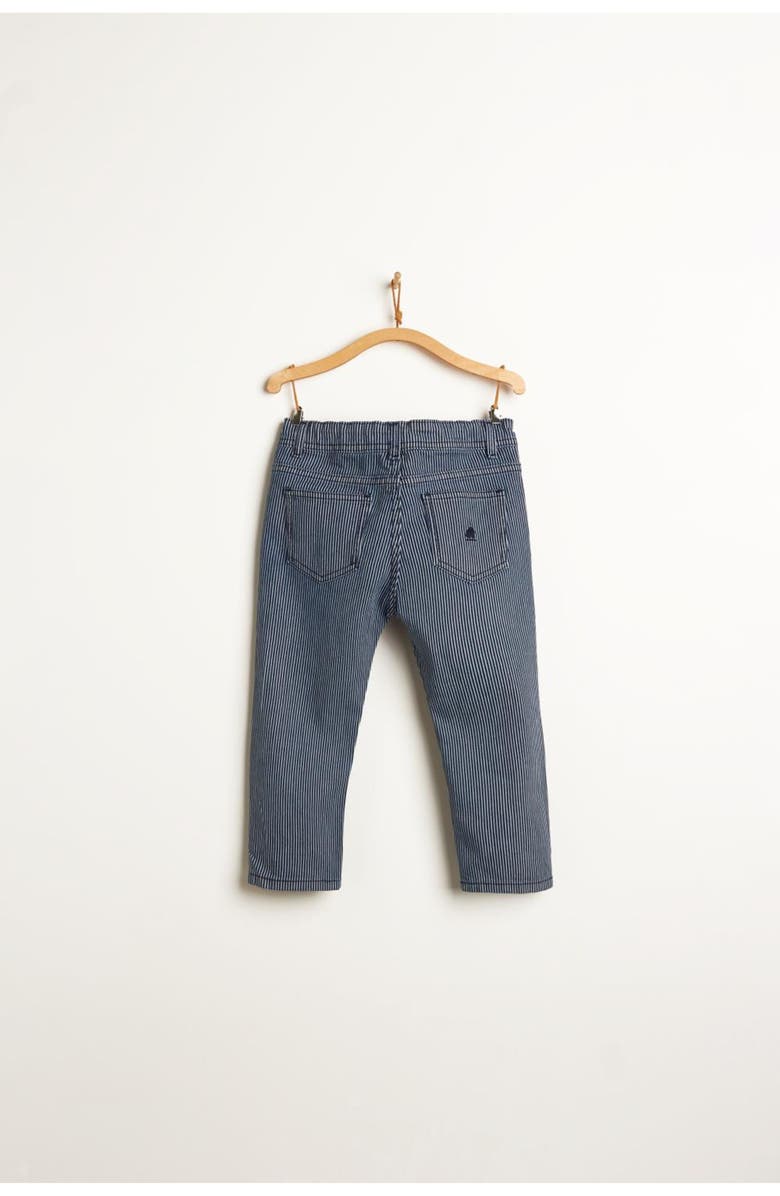 Babycottons Denim Stripes Pants for Toddler, Alternate, color, Blue