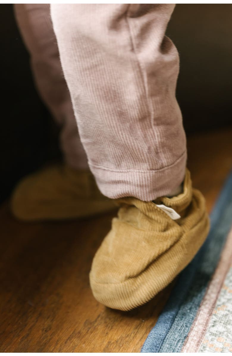 Pehr Organic Cotton Corduroy Bootie, Alternate, color, Ochre