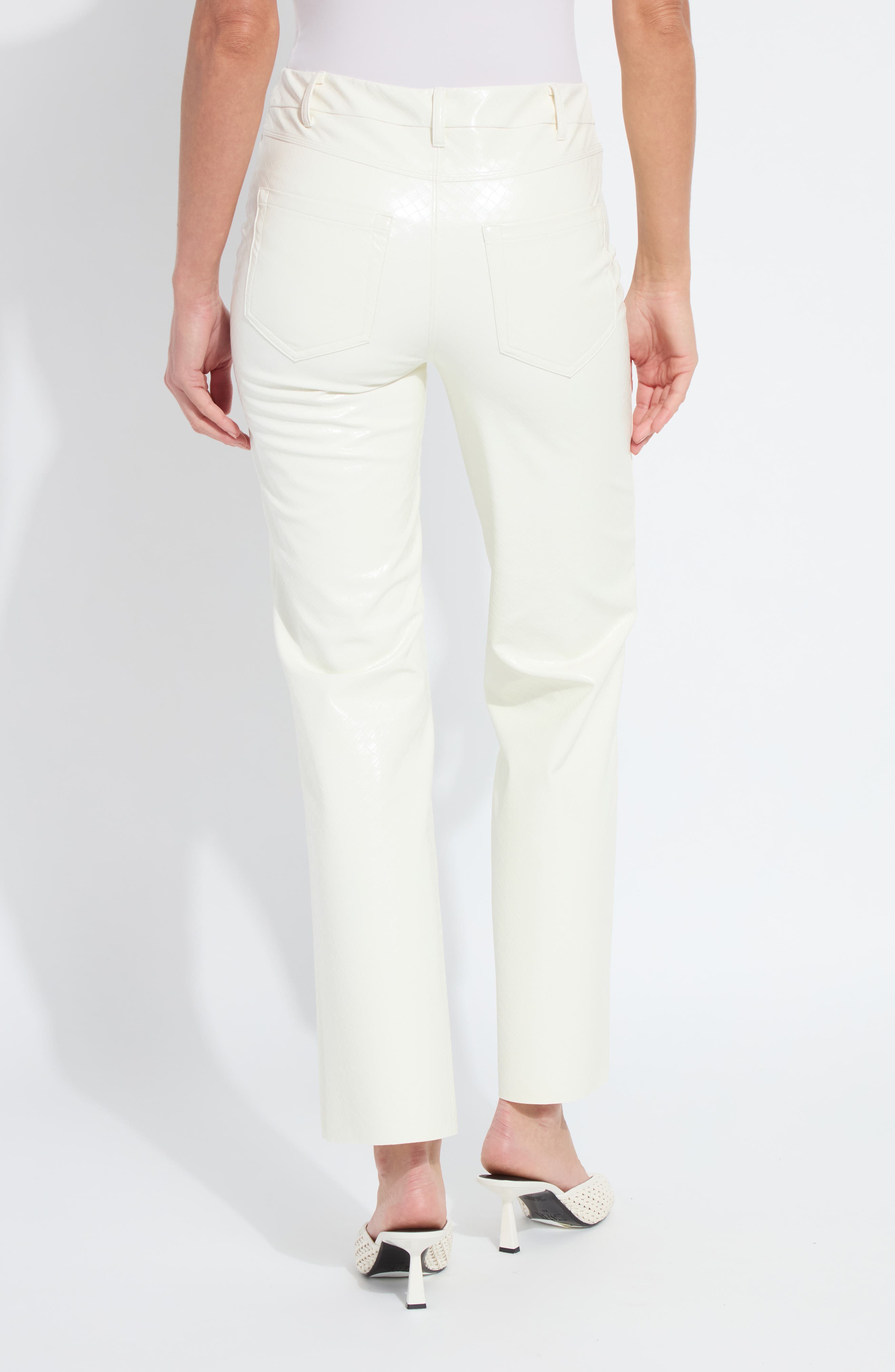 Amara Flare Faux Leather Pants - image 4