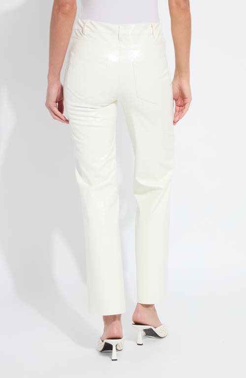 Lyssé Lysse Amara Flare Faux Leather Pants In White