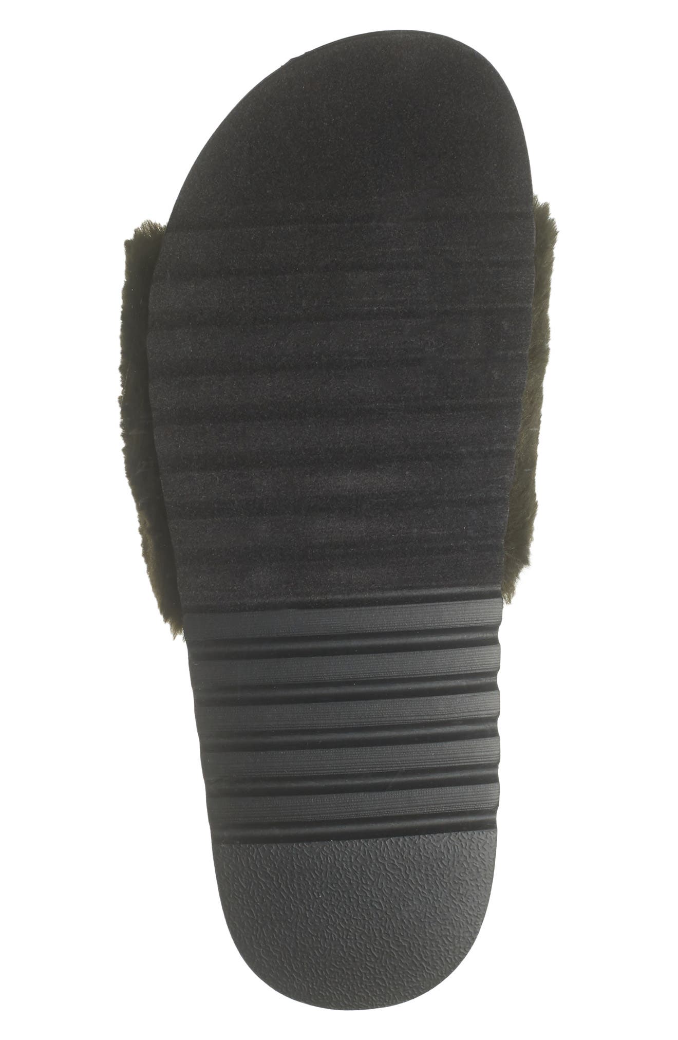 Abound Jane Faux Fur Platform Slide Sandal, Alternate, color, 