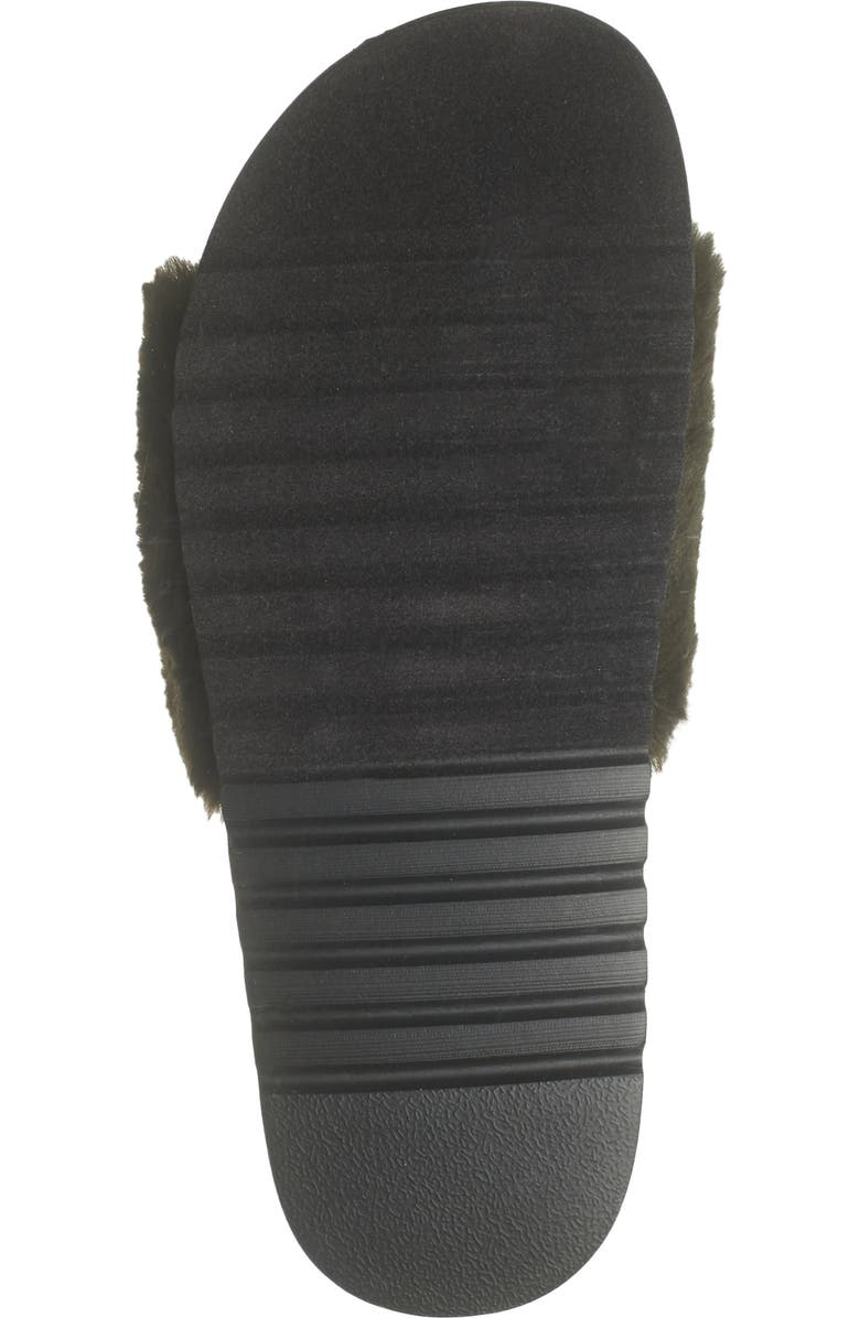 Abound Jane Faux Fur Platform Slide Sandal, Alternate, color,