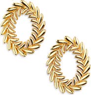 Lele Sadoughi Oval Wreath Earrings