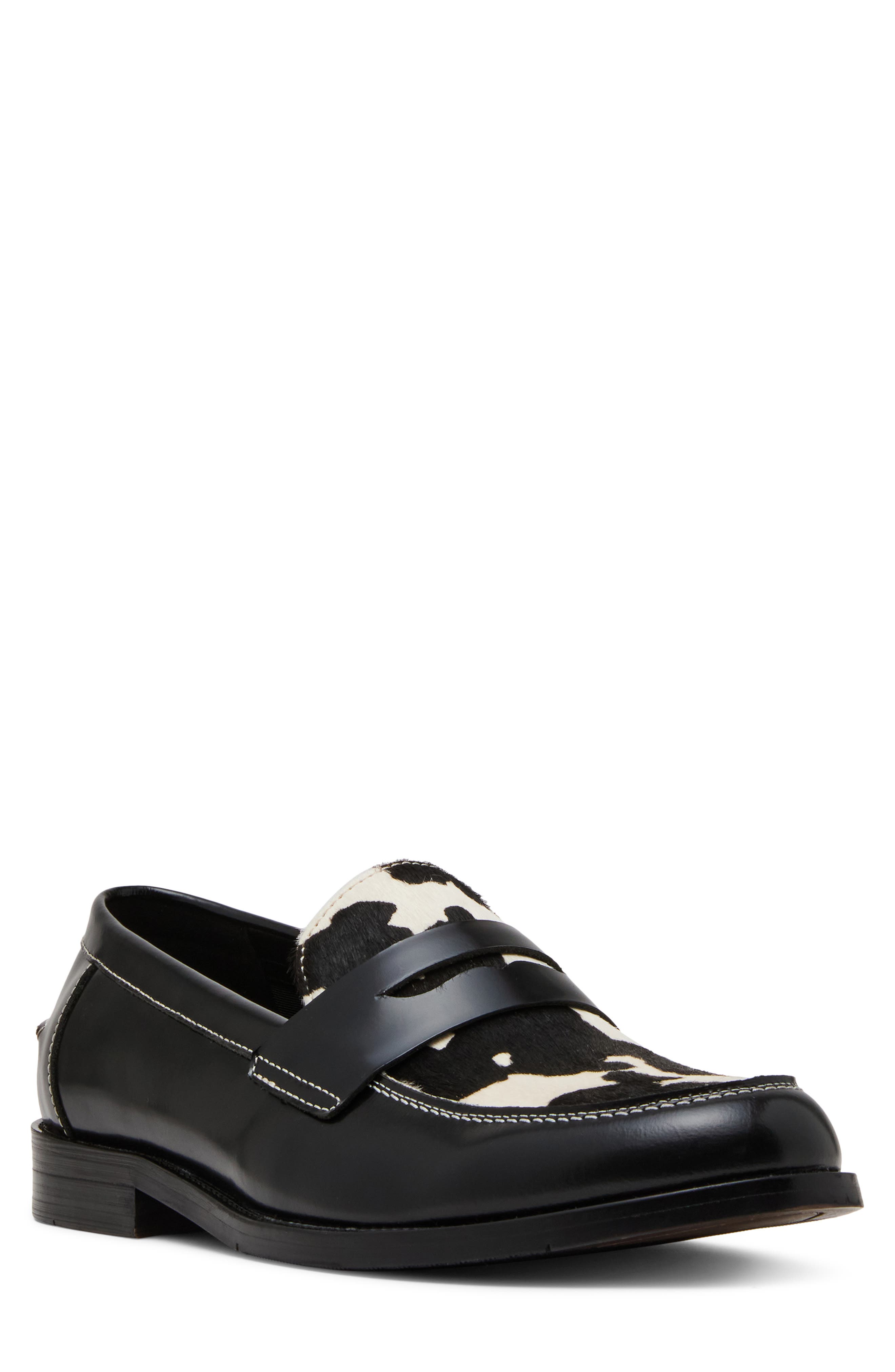  Black/ White Calf Hair