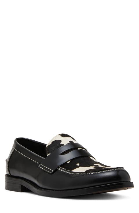 Natan Genuine Calf Hair Penny Loafer