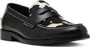 Steve Madden Natan Genuine Calf Hair Penny Loafer