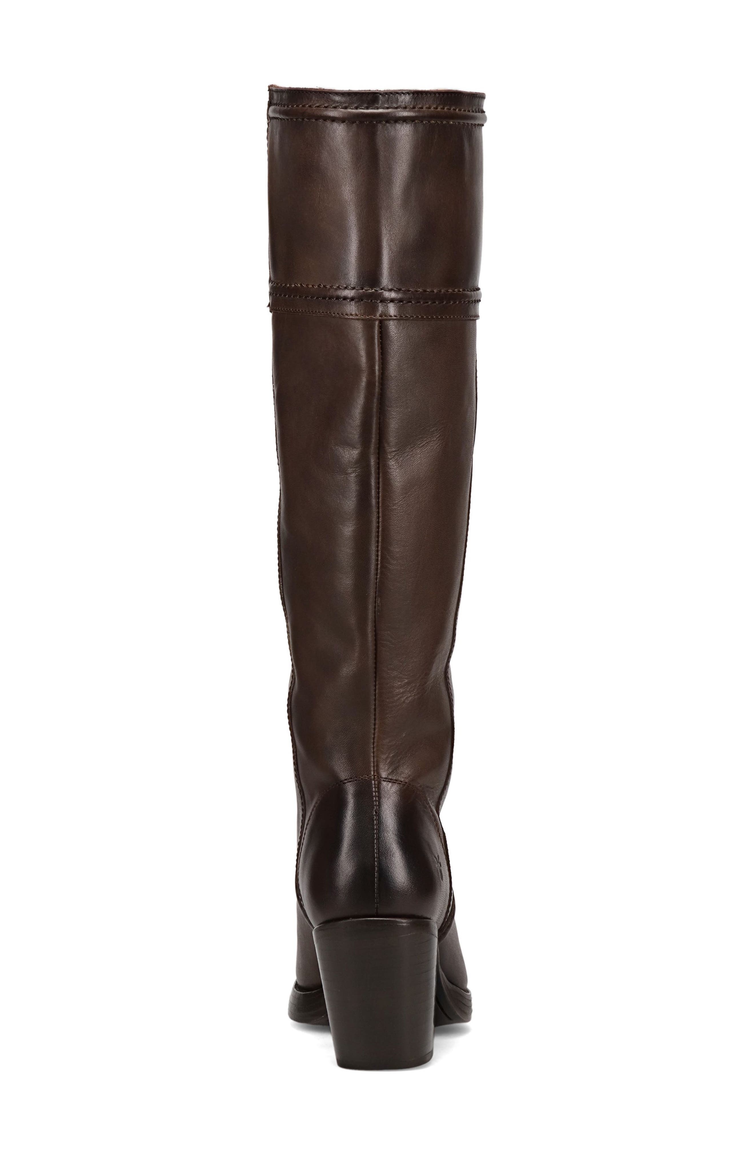 Frye Jean Knee High Boot, Alternate, color, Chocolate Brown