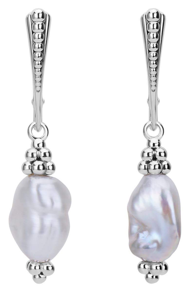LAGOS Luna Keshi Pearl Drop Earrings, Main, color,