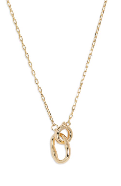 Panacea Link Pendant Necklace In Gold