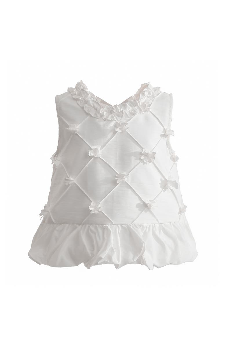 Tulleen Lucienne Quilted Skirt Set, Alternate, color, White