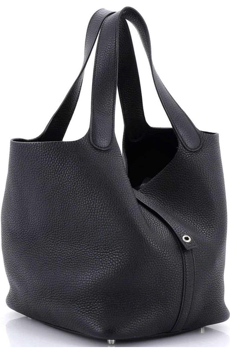 Pre-Owned Hermes Picotin Lock Bag Clemence MM, Alternate, color, Noir