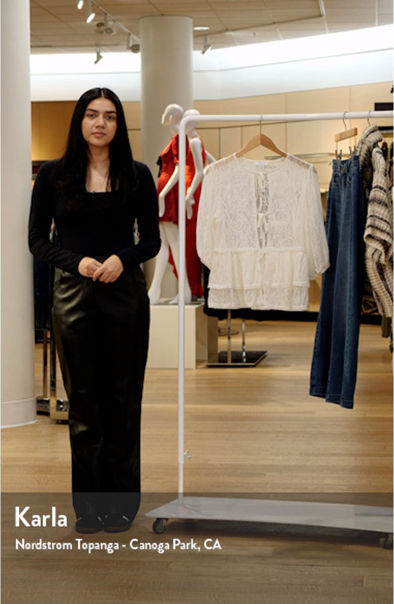 Lace Tie Front Top, sales video thumbnail