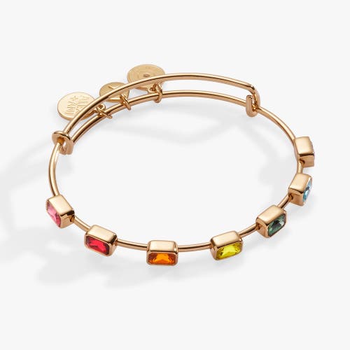 Alex And Ani Rainbow Ombre Inline Bangle Bracelet