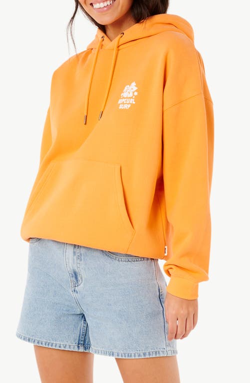 Rip Curl Hibiscus Heritage Hoodie In Light Orange