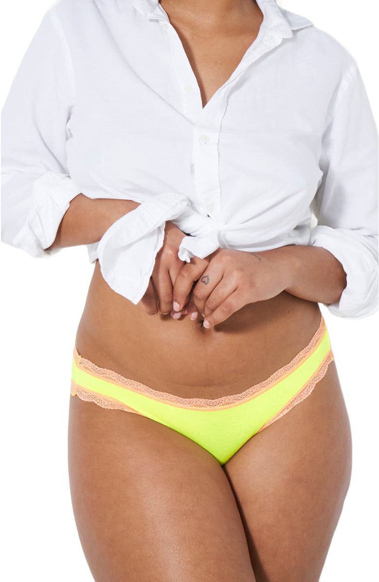 Stripe & Stare Original Knicker Four Pack, Main, color, Neon Candy