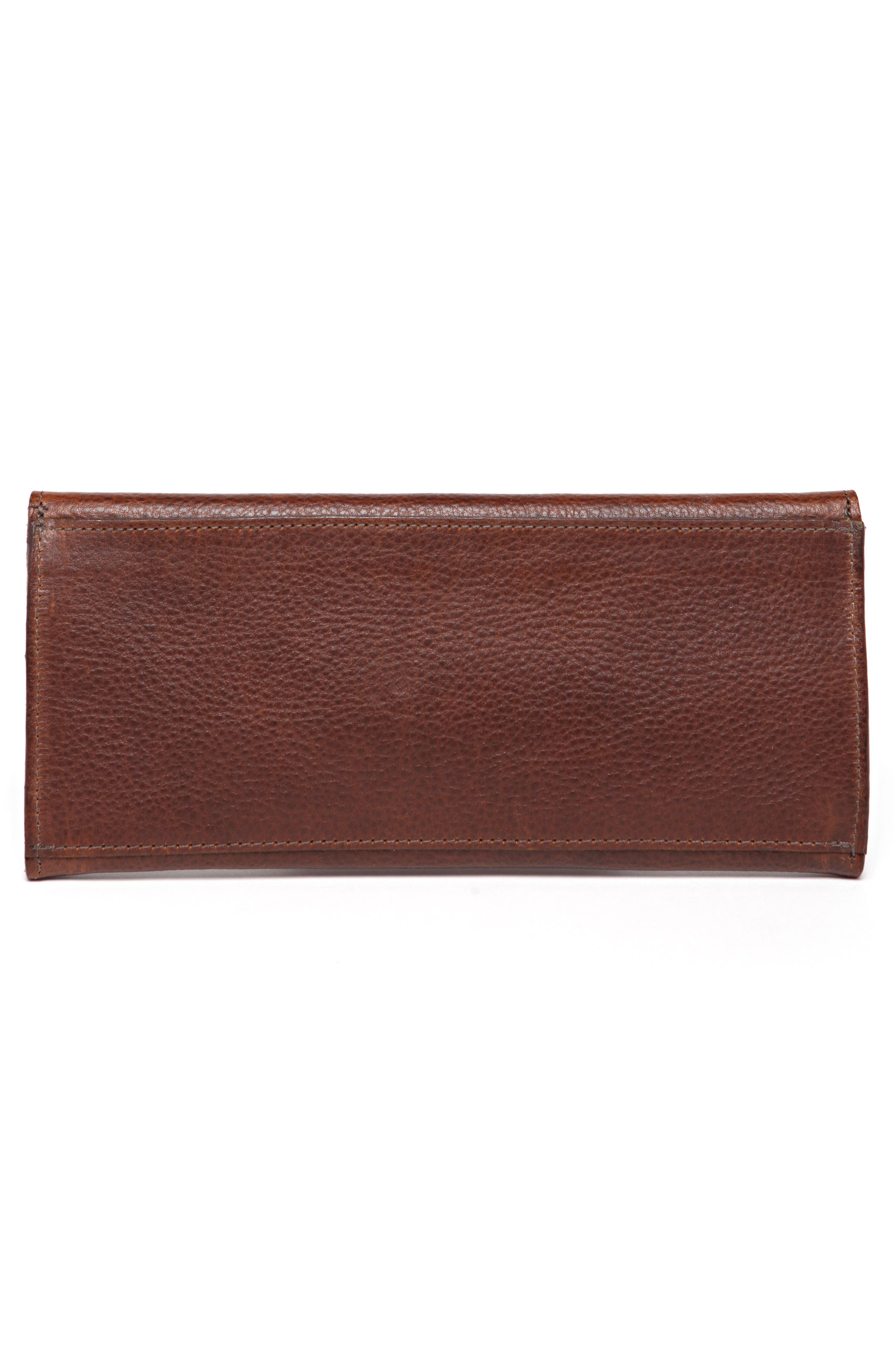 Smith Leather Travel Envelope, Alternate, color, TITAN MILLED GUNMETAL
