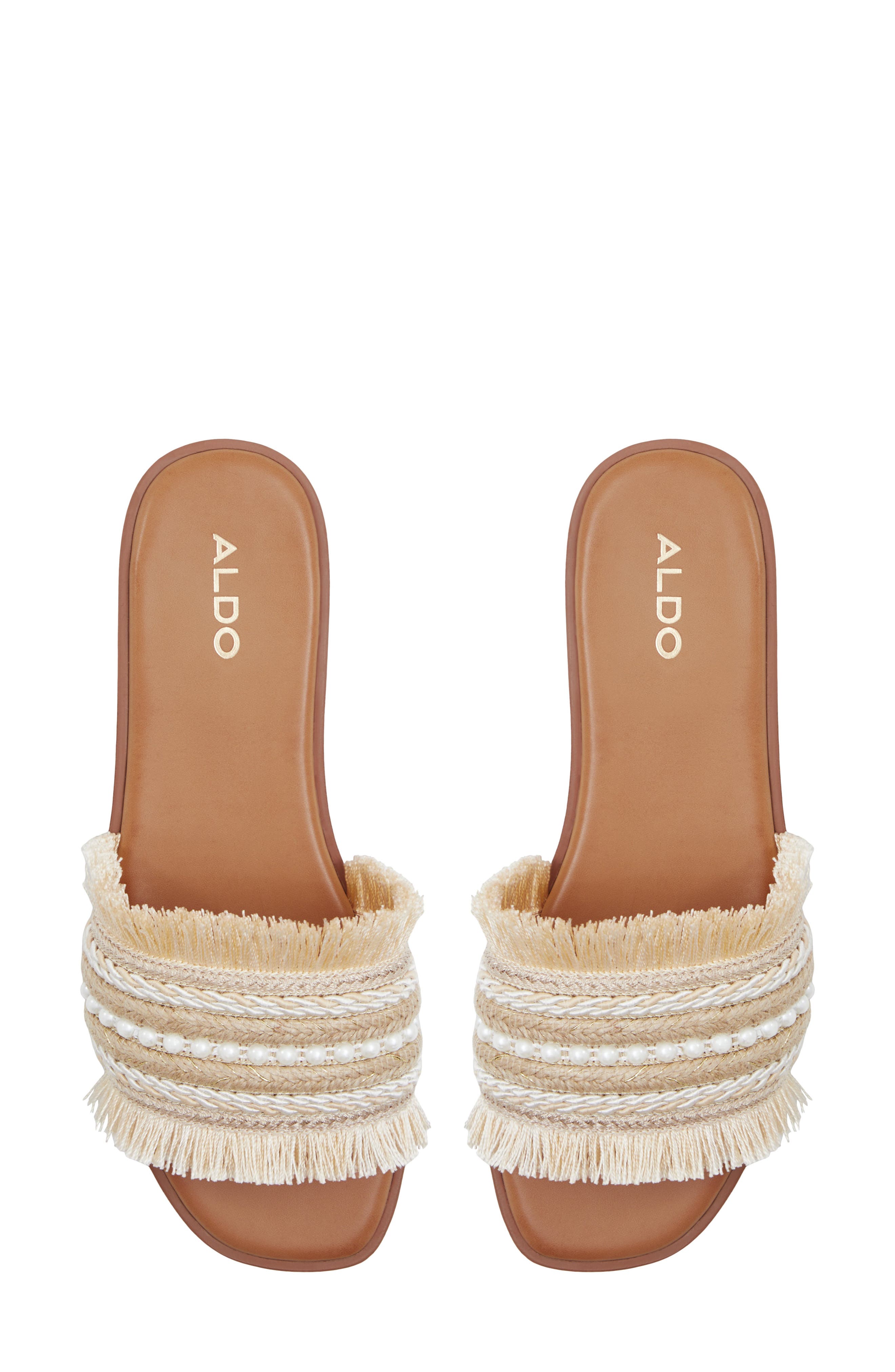 ALDO Fringey Slide Sandal, Alternate, color, 