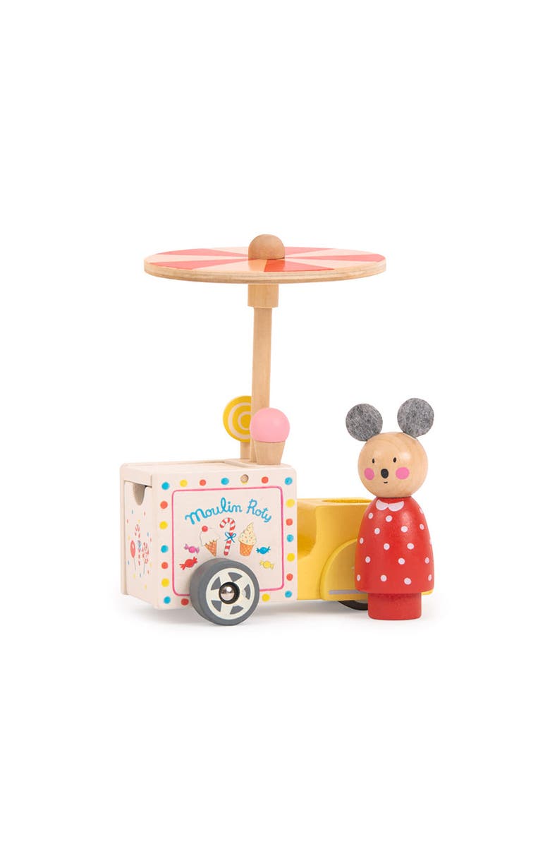 Moulin Roty Ice cream tricycle The Big Family, Alternate, color, Multi