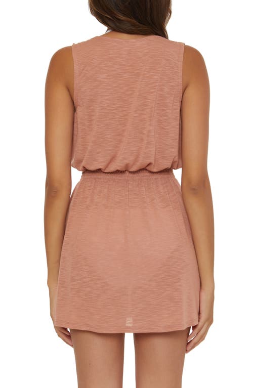 Shop Becca Breezy Basics Ruffle Cover-up Dress In Blush