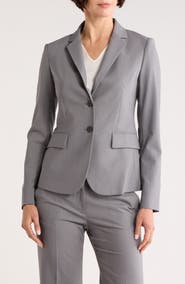 Theory Carissa Verve Stretch Virgin Wool Blazer