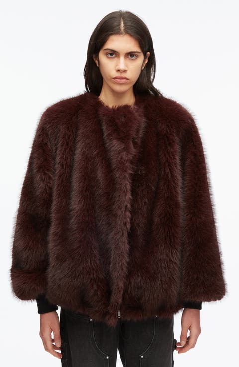 Faux Fur Blouson Jacket