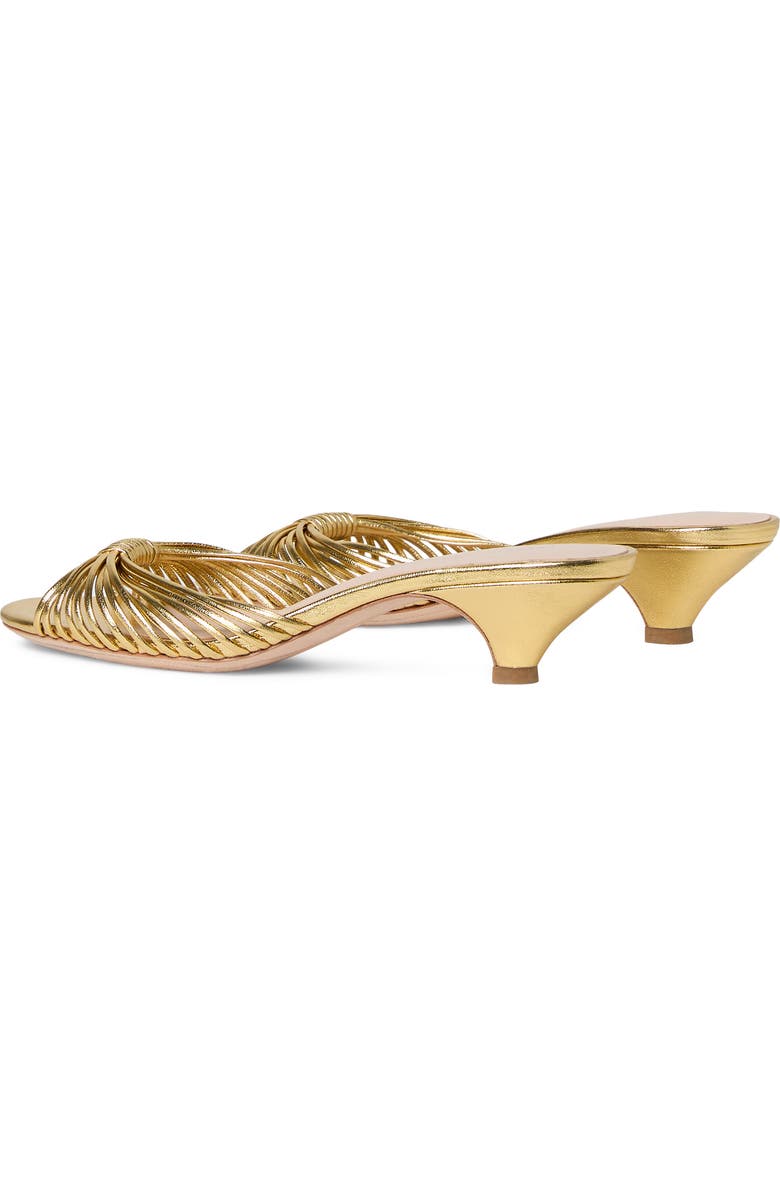 Loeffler Randall Dixie Kitten Heel Slide Sandal, Alternate, color, Gold