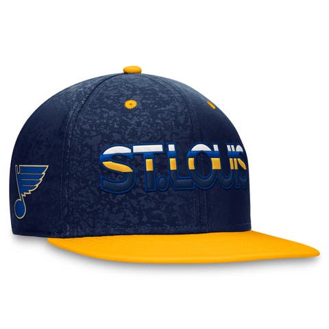 Men's Fanatics Branded  Navy/Gold St. Louis Blues Authentic Pro Rink Two-Tone Snapback Hat
