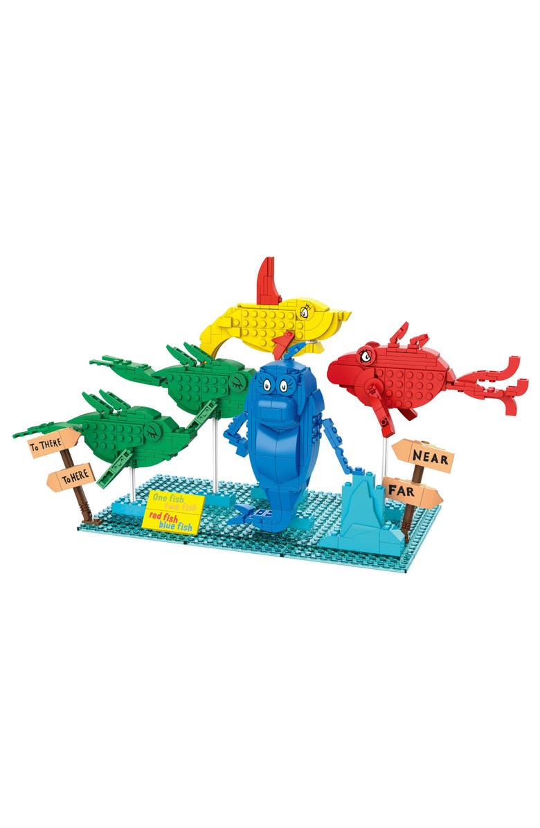 Brickcraft Dr. Seuss One Fish Two Fish Red Fish Blue Fish Building Set, Alternate, color, Red