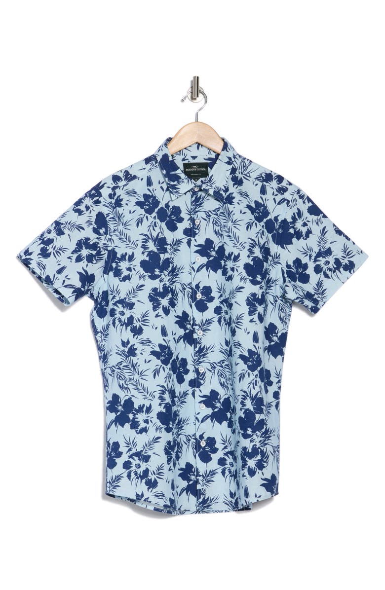 Rodd & Gunn Melland Short Sleeve Button-Up Shirt, Alternate, color, Bluejay