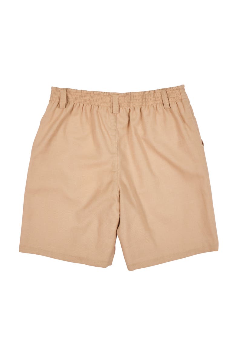 Florence Eiseman Khaki Linen-Look Short, Alternate, color, Khaki