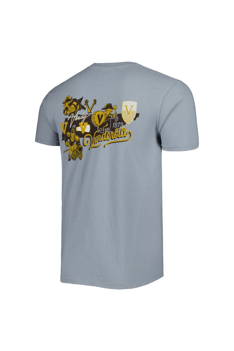 Men's Graphite Vanderbilt Commodores College Vault State Comfort T-Shirt, Alternate, color, Graphite