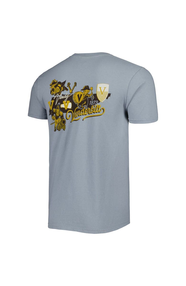 IMAGE ONE Men's Graphite Vanderbilt Commodores College Vault State Comfort T-Shirt, Alternate, color, 