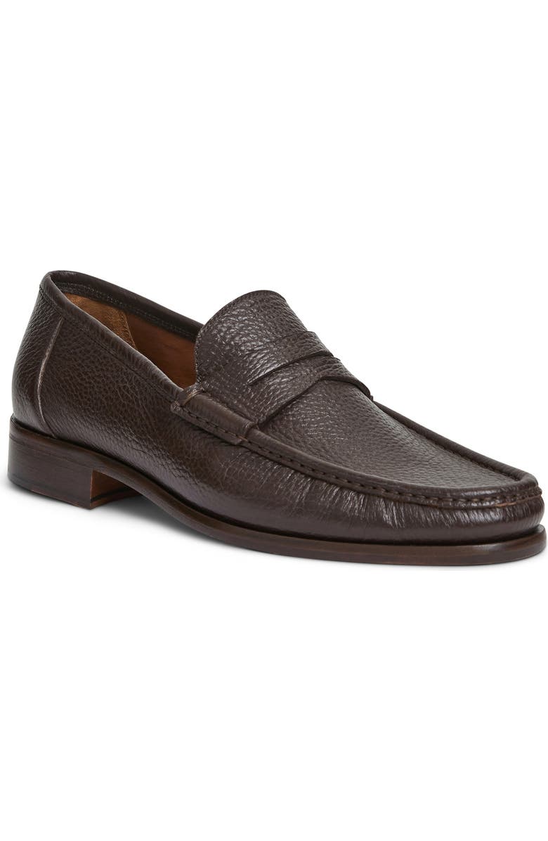 Bruno Magli Tonio Penny Loafer, Main, color, Dark Brown Cervo