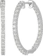 Bony Levy Audrey Diamond Inside Out Hoop Earrings