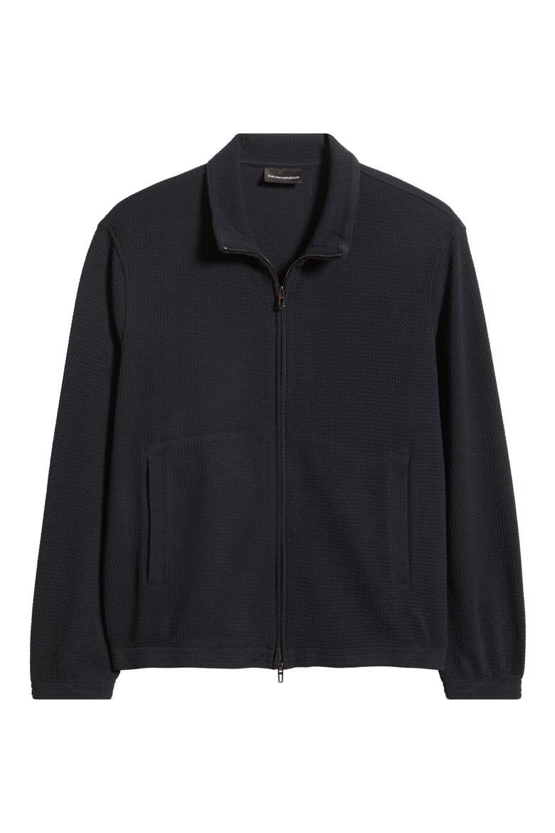 Textured Knit Jacket, Alternate, color, SOLID BLUE NAVY