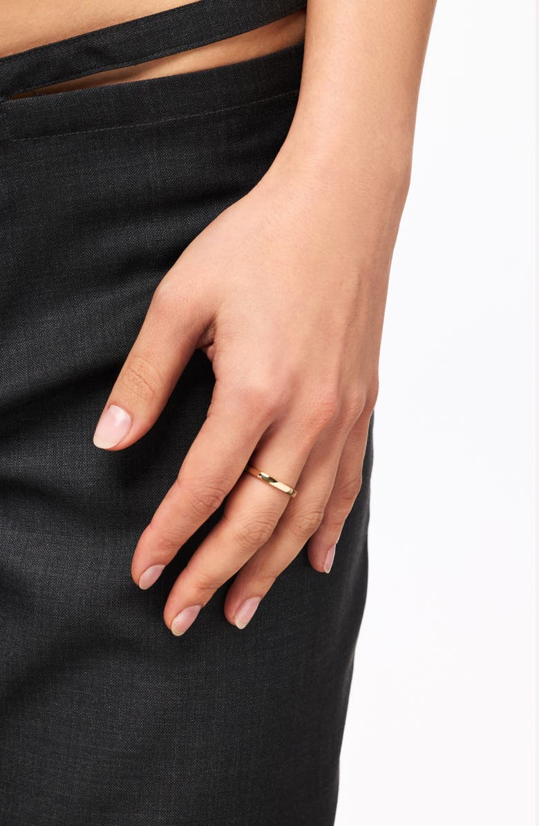 Ana Luisa Solid Yellow Gold - Slim Eclipse Ring, Alternate, color, Gold