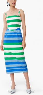 De Loreta Ally Fitted Cotton Midi Dress