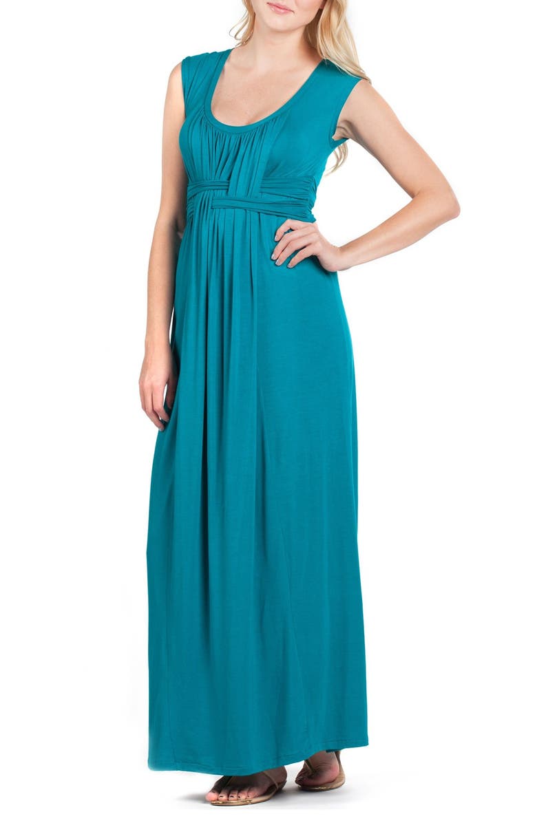 Savi Mom Athens Maternity/Nursing Maxi Dress, Alternate, color, 