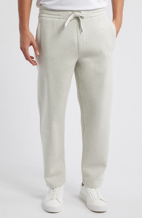 Men s White Joggers Sweatpants