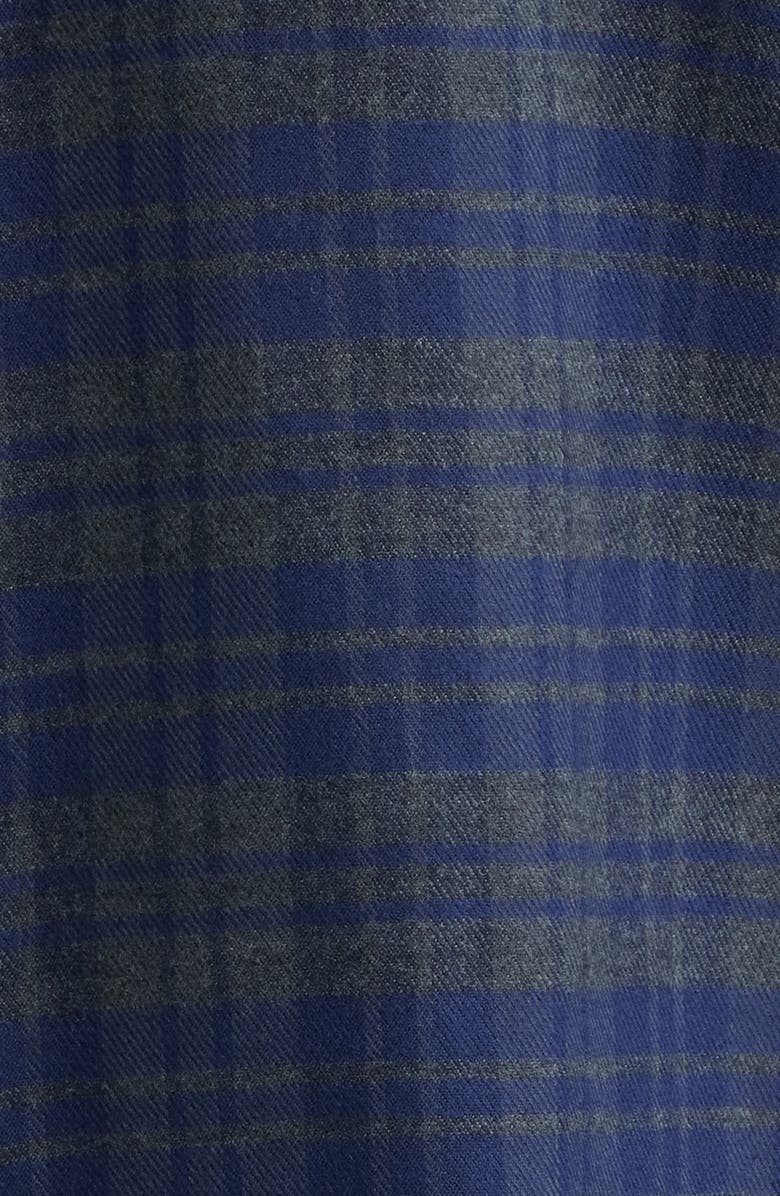Peter Millar Crown Crafted Trentino Italian Flannel Button-Up Shirt, Alternate, color, Navy