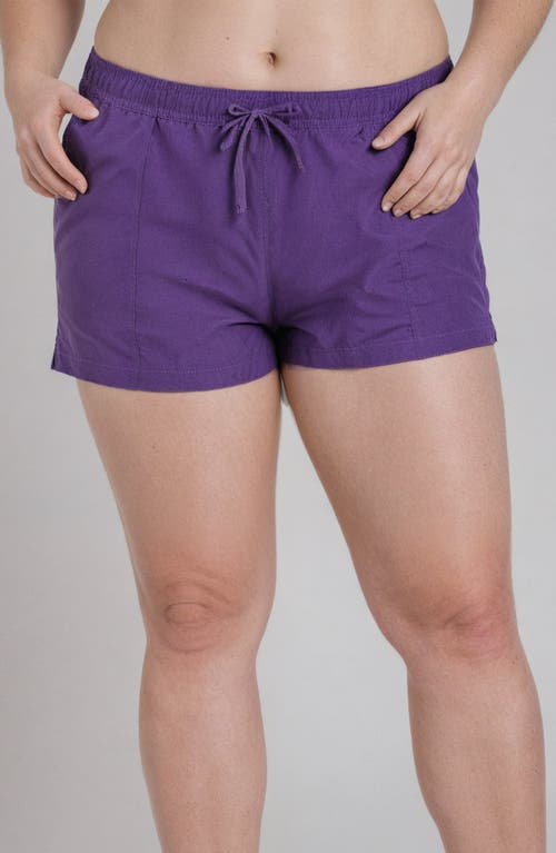 Calypsa Women's Plus 2"-3" Board Shorts In Purple