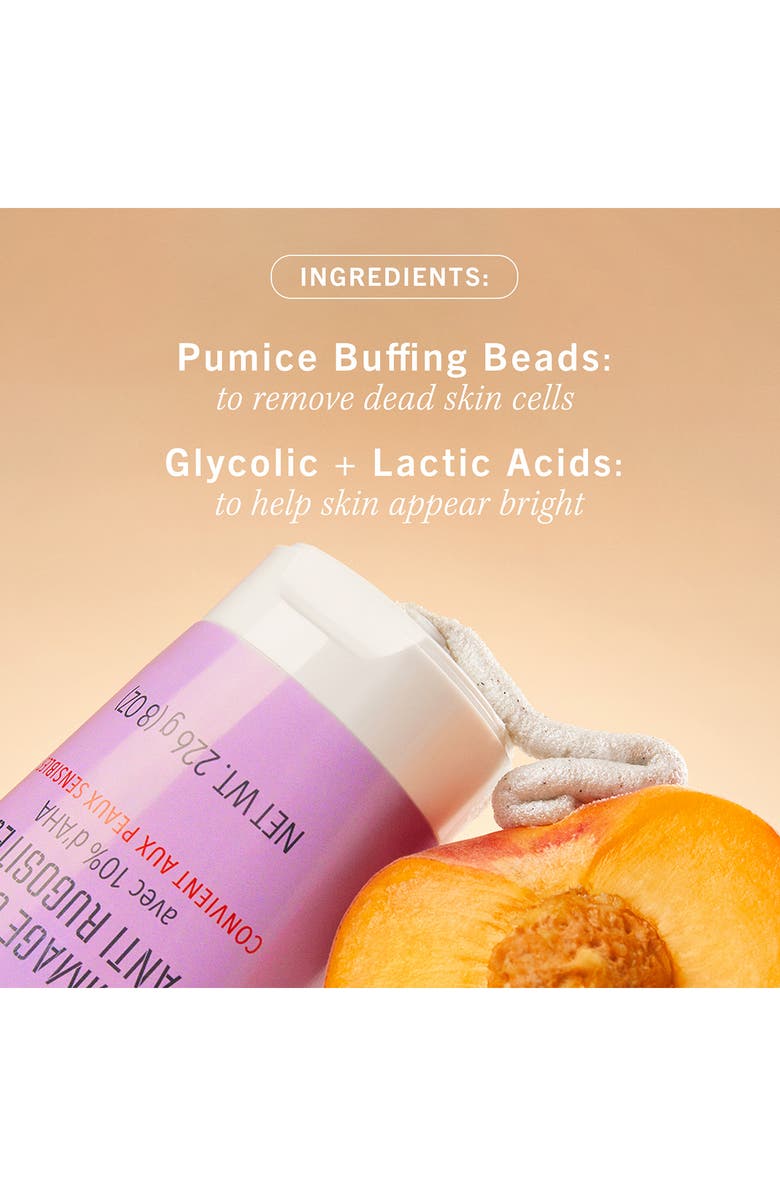 First Aid Beauty KP Bump Eraser Body Scrub with 10% AHA Fresh Peach, Alternate, color, 