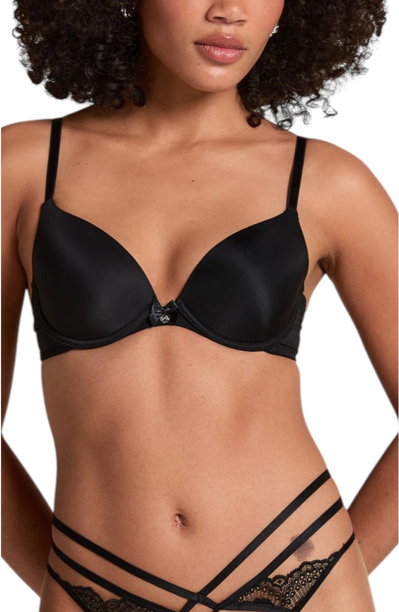 Hunkemöller Plunge Padded Underwired Bra, Main, color, Black