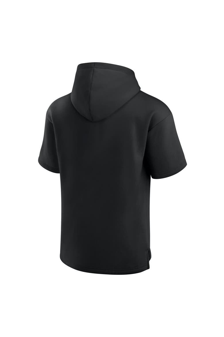 Men's Fanatics  Black Pittsburgh Penguins Elements Ready Short Sleeve Pullover Hoodie, Alternate, color, Black